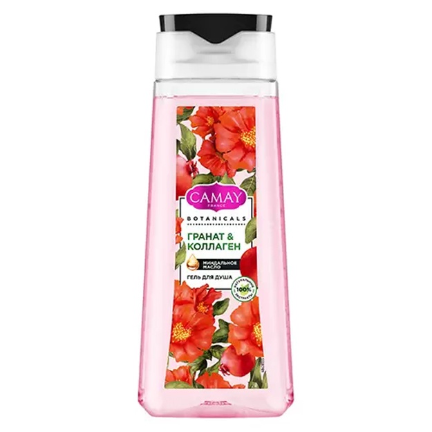 Dush uchun gel Camay Botanicals Anor va Kolaj