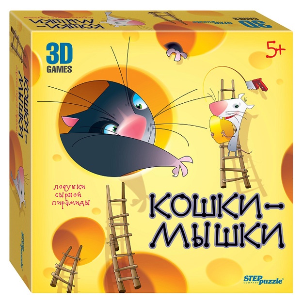 Stol o‘yini "Mushuklar va sichqonlar. Pishloq piramidasi tuzoqlari" Step Puzzle 76099