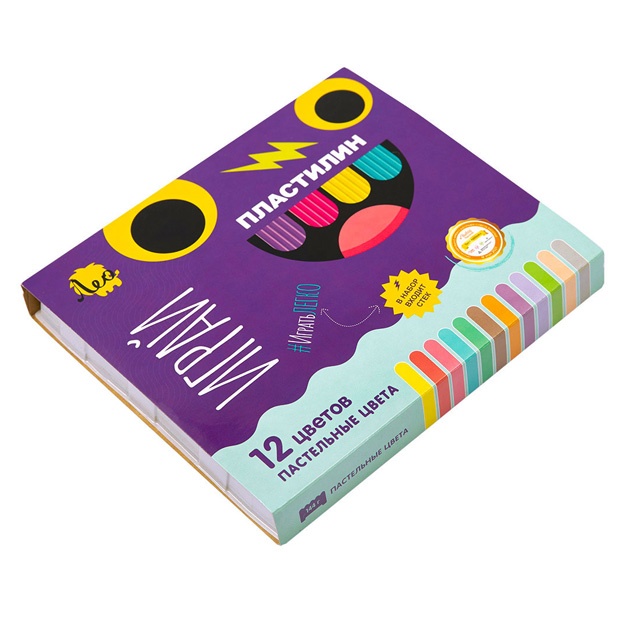 Plastilin mumli. Pastel ranglar Leo LPMCP-0112 12rang