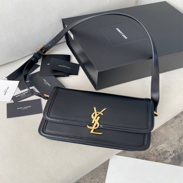 Женская Сумка YSL Solferino Medium (Коробка документы) АРТ 1333 Черный