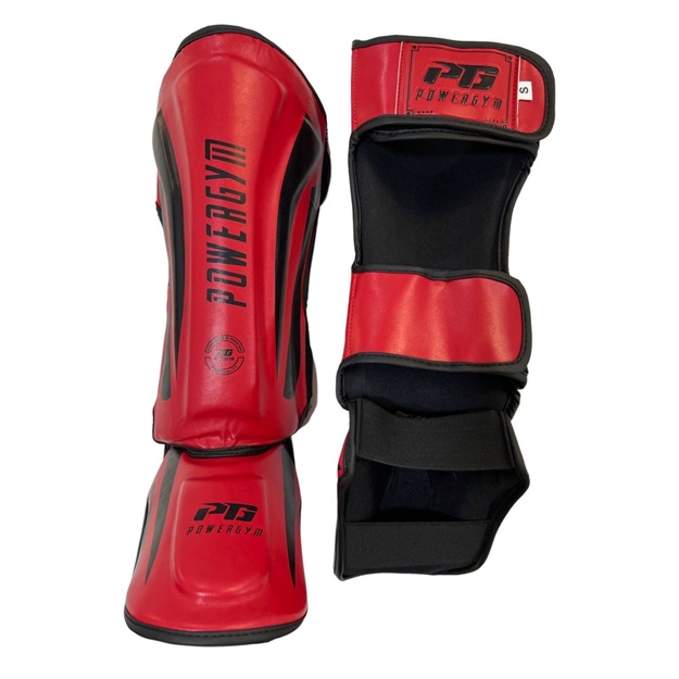 Shin uchun himoya MMA "PowerGym" Qizil S