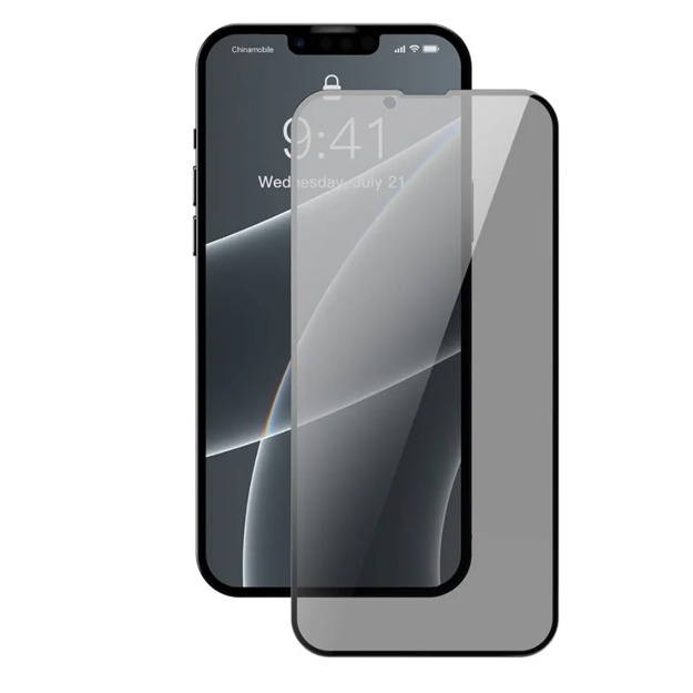 Защитное стекло Baseus Full-Screen and Full-Glass Anti-spy для Ayfon 13/13 Pro Black (SGQP010701)