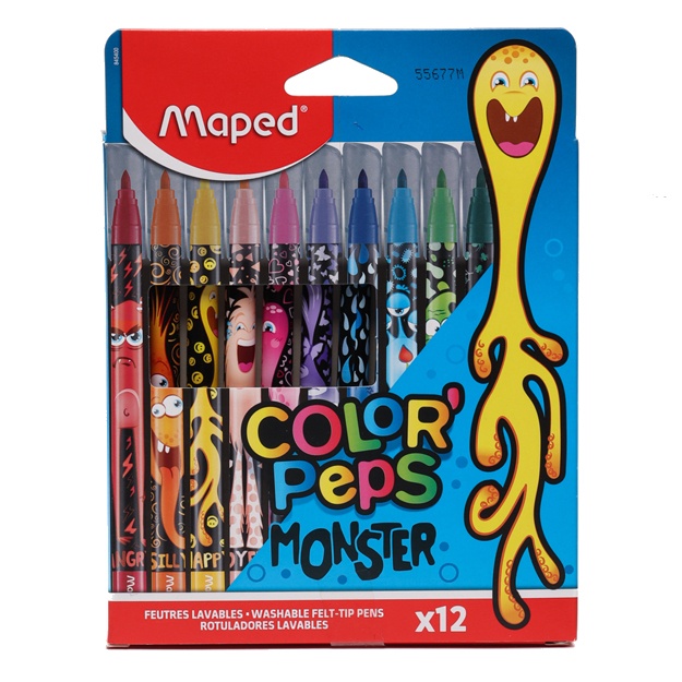 To‘plam flomasterlari Maped Color'Peps 12 svetov 845400
