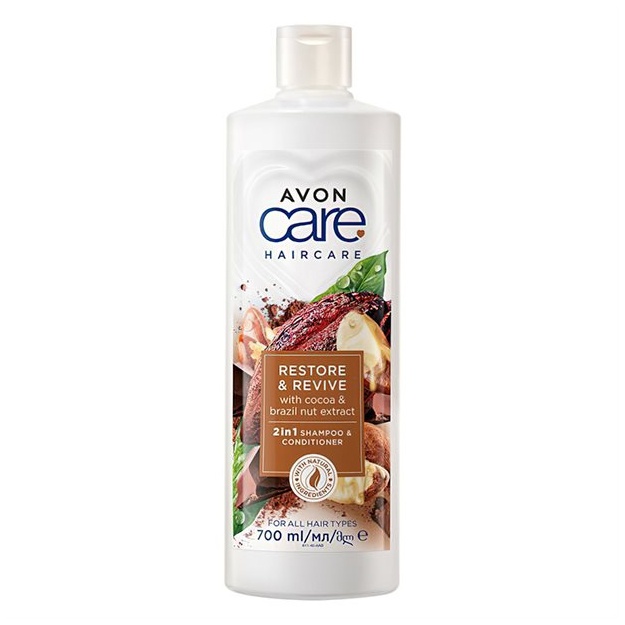 Shampun-konditsioner Avon Restore&Revive kakao va brazil yongog‘i 700ml