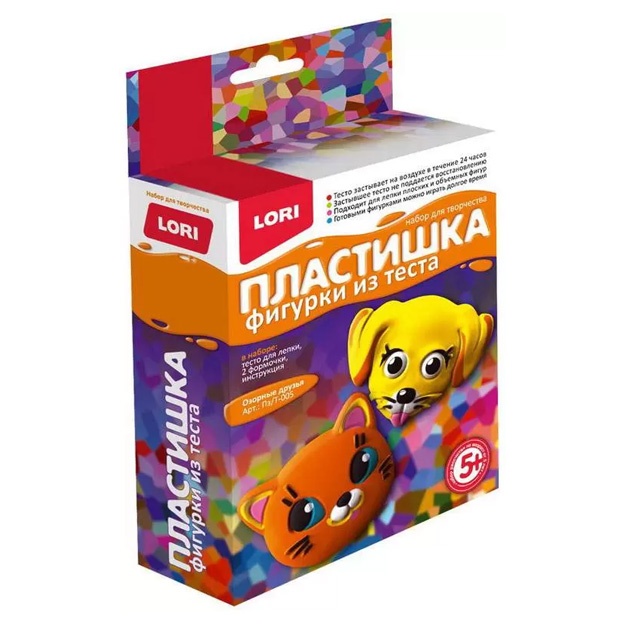 Ijod uchun to‘plam. Plastishka. Xamirdan yasalgan haykalchalar "Yaramas do‘stlar" Lori Pz/T-005