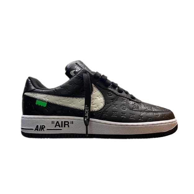 Мужские Кроссовки Nike Airforce 1 Louis Vuitton (Люкс) ART 1139 42 черный