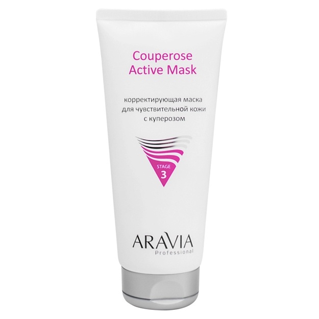 Kuperoza bilan nozik teri uchun tuzatuvchi niqob Aravia Professional Couperose Active Mask 200ml