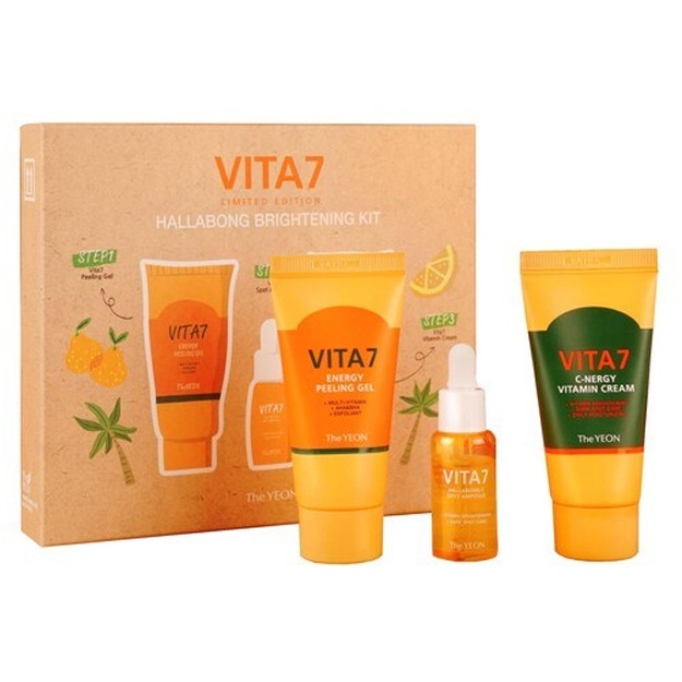 Terini oqartirish to‘plami The Yeon Vita7 Hallabong Brightening Kit