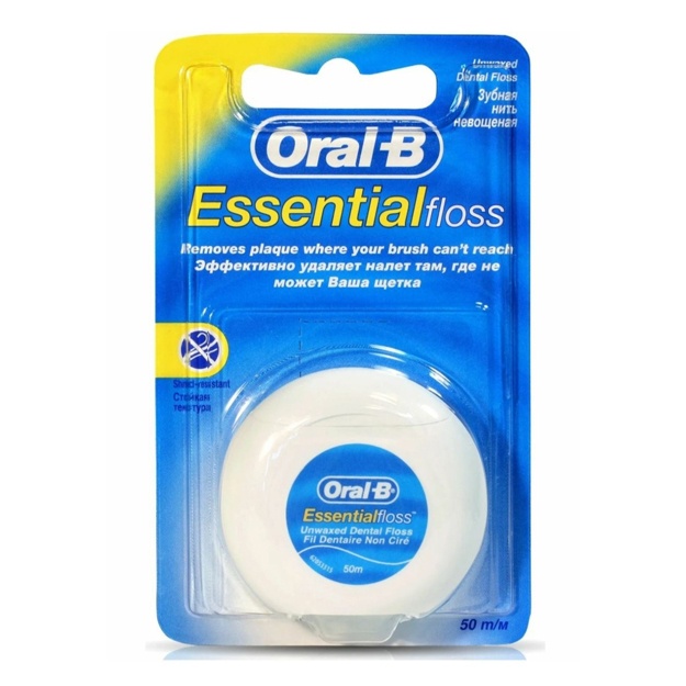 Зубная нить Oral b Essential floss Мятная 50 м