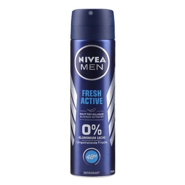 Antiperspirant-dezodorant Nivea I Fresh Astive 0% Germaniya, 150 ml