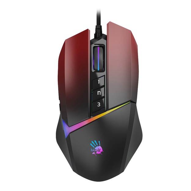 O‘yin Sichqonchasi Bloody W60 Max Qizil