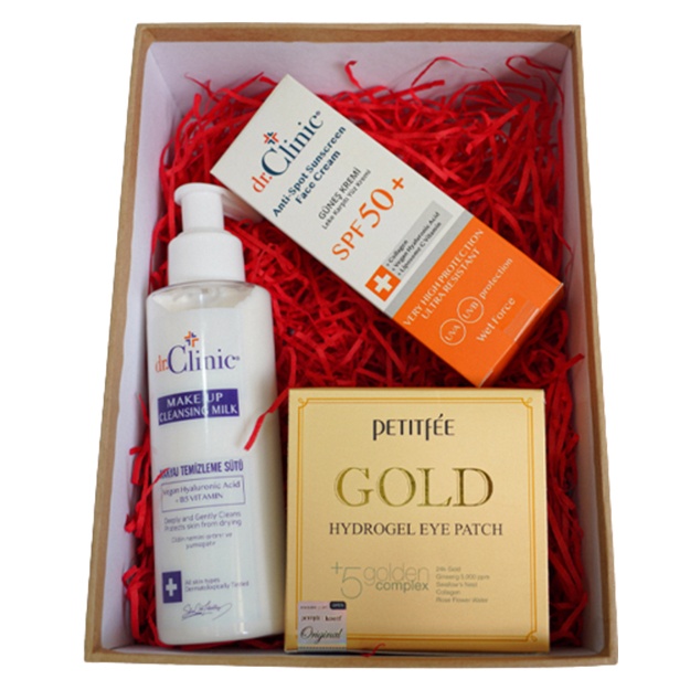 Yuzni parvarish qilish uchun sovg‘a to‘plami Gold care