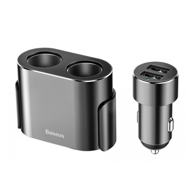 Avtomobil zaryadlovchi Baseus High Efficiency One to Two Cigarette Lighter