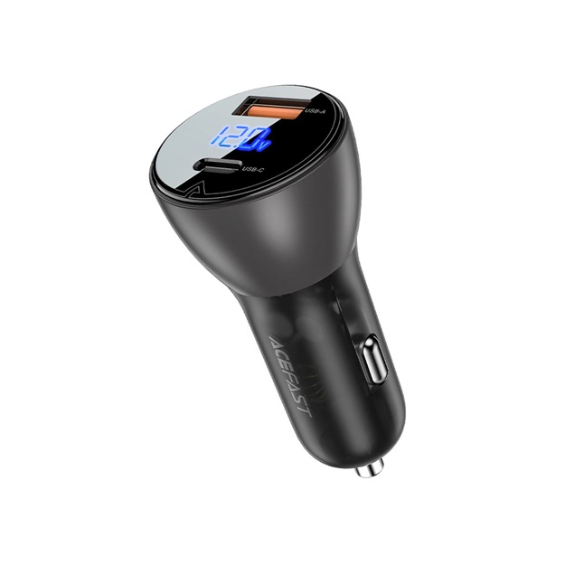 Автомобильное зарядное устройство Acefast B6 63 Вт (1xUSB-C+1xUSB-A)