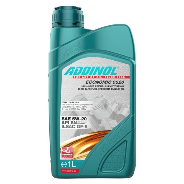 Motor yog‘i Addinol Economic 0520 5W-20 1l