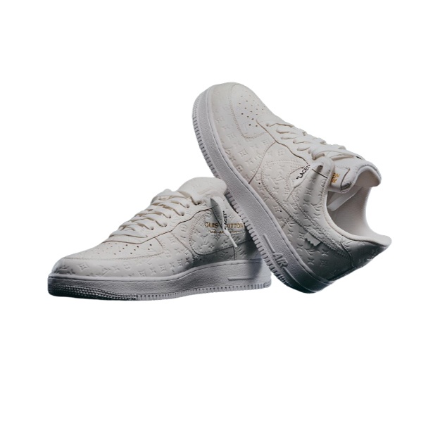 Мужские Кроссовки Nike Airforce 1 Louis Vuitton (Люкс) ART 1139 41 белый