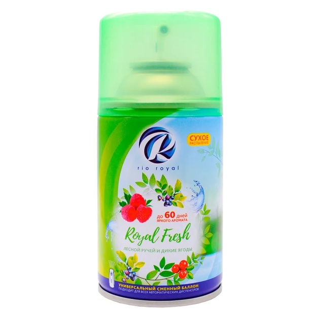 Havo spreyi Rio Royal Royal Fresh Lesnoy ruchey i Dikie yagodi 250ml