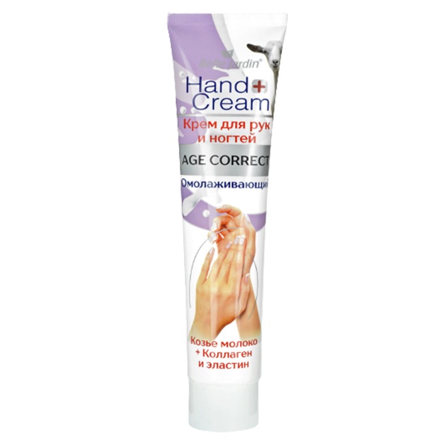 Echki suti ekstrakti bilan qo‘llar va tirnoqlar uchun krem Age-Correct Belle Jardin 125ml
