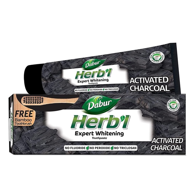 Зубная паста Dabur Herb'l Expert Whitening Activated Charcoal 150г