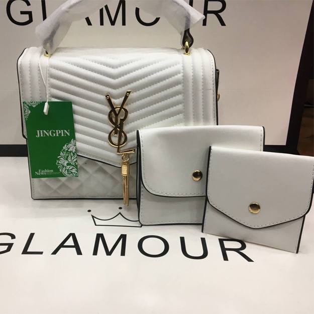 Ayollar Sumkasi Yves Saint Laurent (Xamyon) ART 2354 Oq