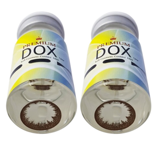 Rangli kontakt linzalari Premium Dox JS96 D.Brown 0.0