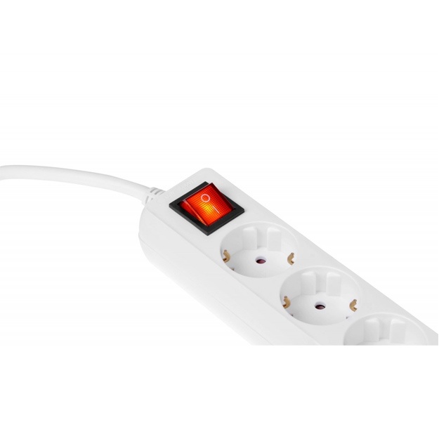 Сетевой фильтр 2Е 5XSchuko с выключателем, 3G*1.5мм, 1.8м (2E-U05ESM1.8)