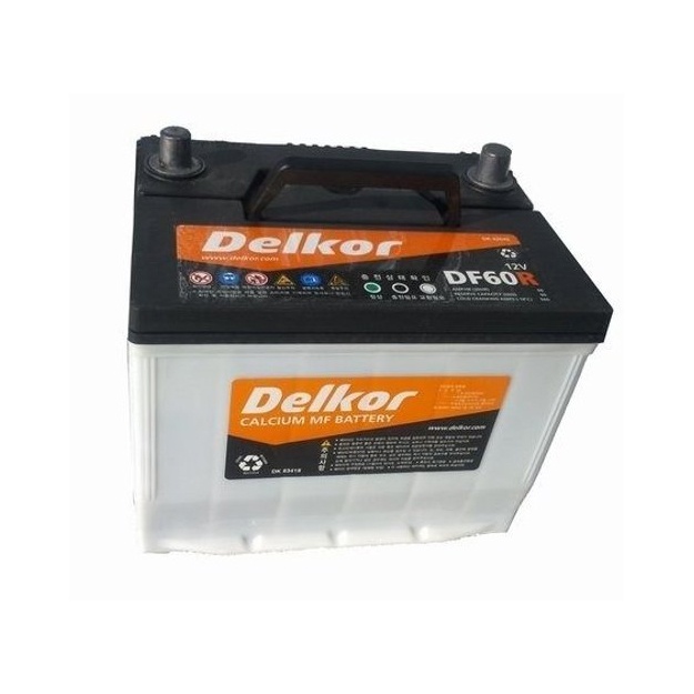 Купить Автомобильный аккумулятор Delkor AH 60L Корея, Nexia2, Сobolt ...