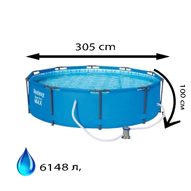Каркасный бассейн Bestway 56984 (305х100 см)