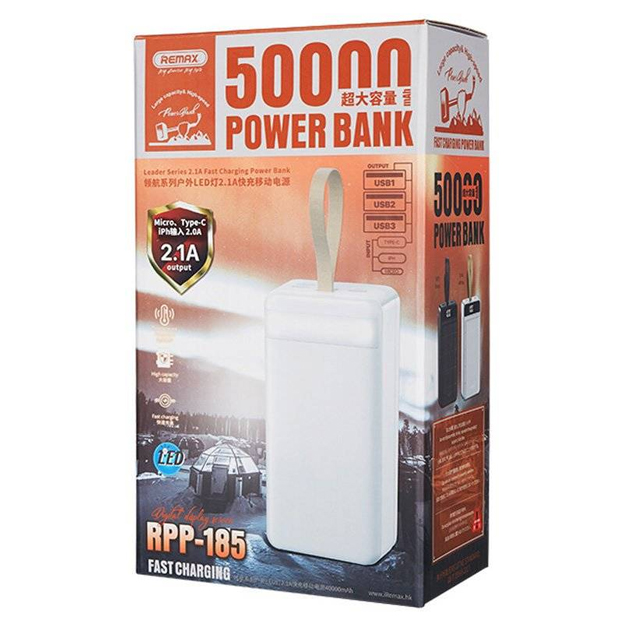 Купить Внешний аккумулятор Remax RPP 185 50000mah Белый в