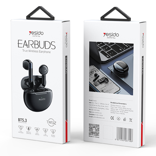 Беспроводные наушники YESIDO TWS12