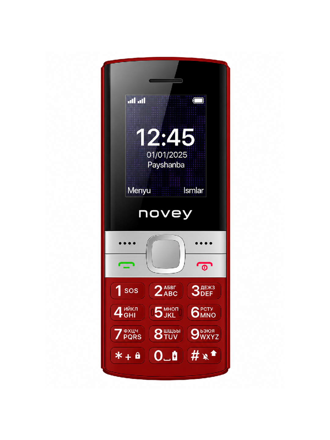 Кнопочный телефон Novey 130 Red