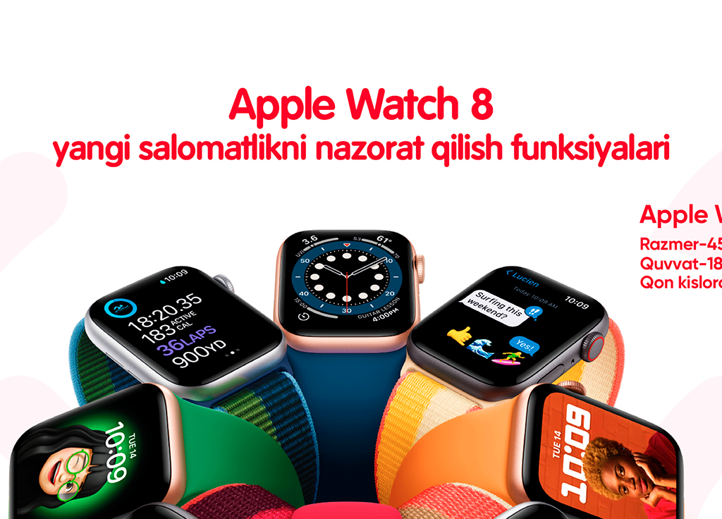 Apple'dan aqlli soatlarning "doda"sini kutib oling!