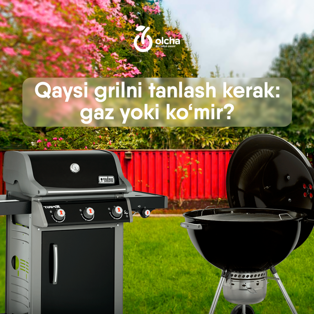 Qaysi grilni tanlash kerak: gaz yoki ko‘mir?